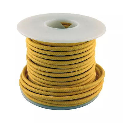 20 Gauge Stranded Cloth Wire 50 Feet Yellow • $26.59