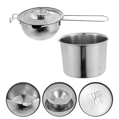 Stainless Steel Double Boiler Pot With Handle - 14CM-RP • £16.88