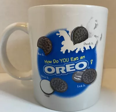 £11.68 • Buy Oreo Coffee Mug 4” EUC Nabisco How Do You Eat A Oreo Twist It Dunk It Bite It
