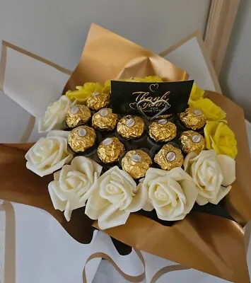 Medium Size Chocolate Ferrero Rocher Bouquet   Gift Flower Hamper Gift.  • £25.99