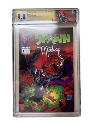 Spawn #1 CGC SS 9.8 Signed TODD MCFARLANE 1992 IMAGE COMICS Custom CGC Label • £356.94