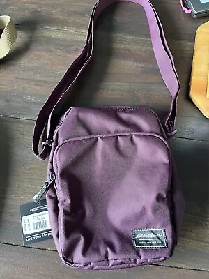 NWT! Women's EDDIE BAUER Jasper Crossbody Bag Travel Everyday Purse Dk. Plum NEW • $14