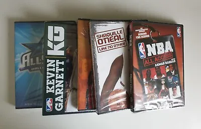 NBA 5x DVD Bundle Shaq O'Neal Kevin Garnett Dwayne Wade All Access All Stars • £10