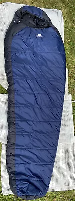 Mountain Equipment Sleeping Bag Blue And Black Size 210cm With Marmot Stuff Sack • £174.99