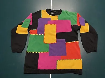 I.B. Diffusion Vintage 90’s Women’s Multicolor Knit Pullover Sweater Size Large • $24.99