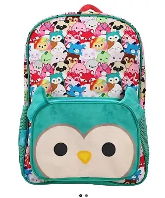 Squishmallows Winston The Owl Backpack 16”X12”x5” • $22.99