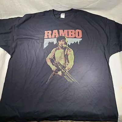 RAMBO T Shirt Size Large Classic Print Great Condition  Never Worn • $15