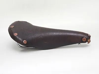 Brooks Professional Leather Saddle Copper Nose Small Copper Rivets Brown Vintage • $57.50