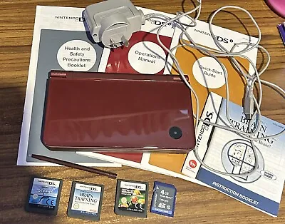 Great Condition Nintendo DSi Console With Original Stylus And Charger Plus Games • $125