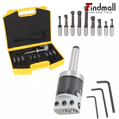 2  Boring Head (7/8-20) With MT2 Shank And 9Pcs 1/2  Shank Boring Bar Sets New • $63