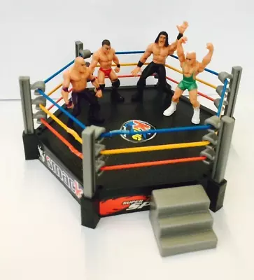 New Toy Wrestling Ring With 4 Figures Total NonStop Action Crash & Bash Play Set • £9.99