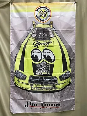 Mooneyes Banner Jim Dunn Racing Flag Hot Rod Funny Car NHRA Drag Racing 3x5ft • $21.99