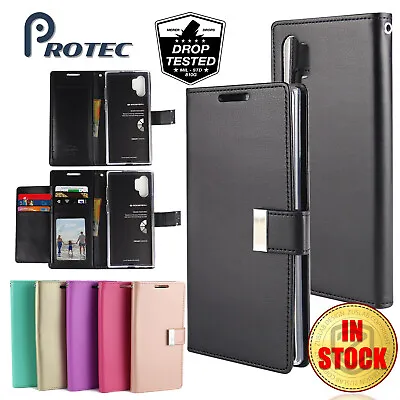 $8.99 • Buy Galaxy Note 10 Plus 5G Note 9 8 Case GOOSPERY Leather Wallet Card For Samsung 