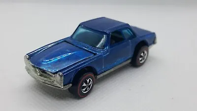 🔴all Orginal Vintage Redline Hotwheels Deep Blue Hk Mercedes Benz 280sl Ex/nm • $63