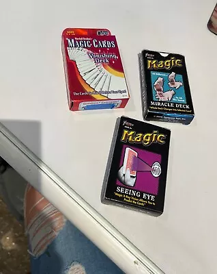 Lot3 VTG Magic Cards Casado Vanishing Deck Fantasma  Seeing Eye Miracle Deck • $20