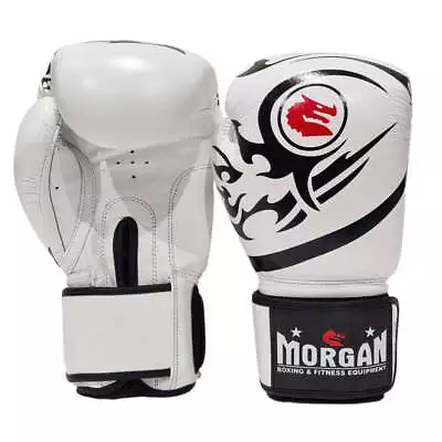 Morgan Elite Boxing & Muay Thai Leather Gloves (8-12-16oz) • $76