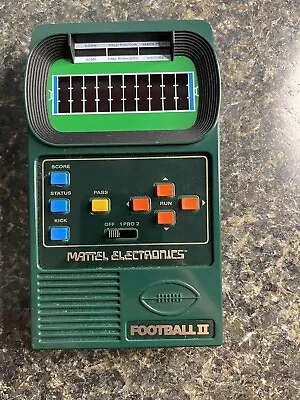 Vintage  Mattel Football 2 Handheld Electronics Game Classic • $28.69