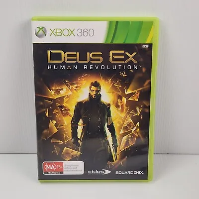 Deus Ex: Human Revolution Xbox 360 Game [CIB Complete] Cyberpunk RPG • $8.99