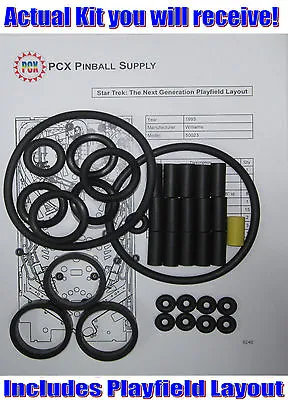 1993 Williams Star Trek: The Next Generation Pinball Machine Rubber Ring Kit • $28.45