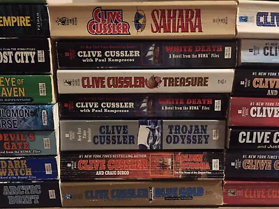 Clive Cussler Build Your Own Paperback Lot: You Choose Dirk Pitt Etc. • $4