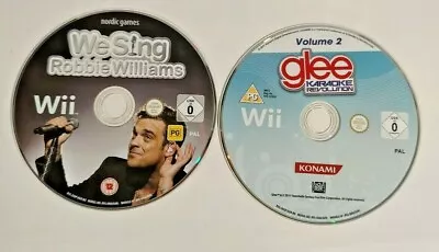 Glee Karaoke Revolution & We Sing Robbie Williams - Wii - PAL - Disc Only • $14