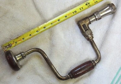 $9 • Buy Vintage Heavy Duty Ratcheting Hand Brace 15” USA Craftsman? Woodworking Drill