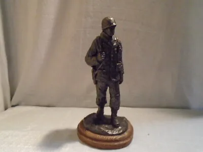 Michael Garman Bronze Tone Platoon Sergeant Figurine Sculpture #027 • $199.95