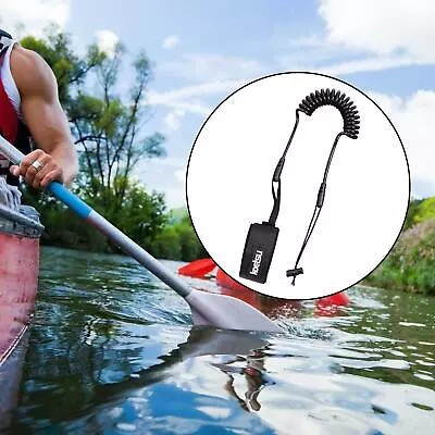 Kayak Paddle Leash Coiled Kayak Paddle Wrist Strap For Fishing Pole Canoeing • £7.20