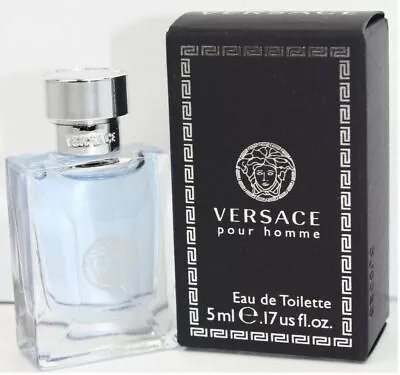Versace Pour Homme By Versace 0.17 Oz Edt Mini For Men New In Box • $8.91