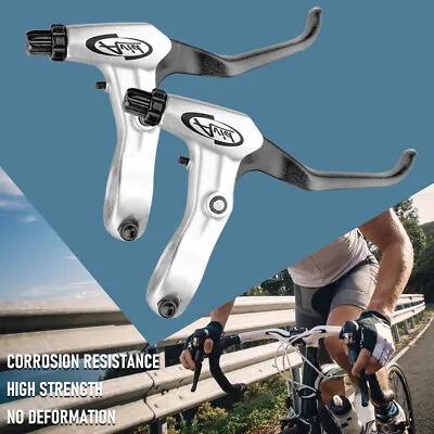 1 Pair MTB Bicycle Hand Brake Levers Mountain Road Bike V-Brakes Handle Gear Set • $12.99