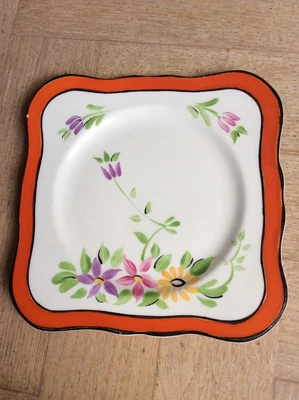 £2.99 • Buy Vintage Solian Ware Soho Pottery Cobridge Square Plate 15cm  