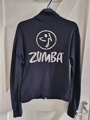 Ladies ZUMBA Full Zip Black Sweater Jumper  INSTRUCTOR Dance Fitness Size XS   • £9.99