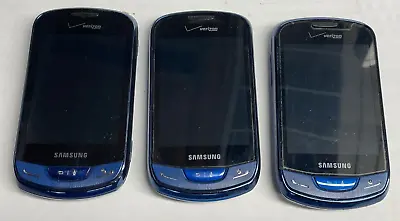 Lot Of 3 Samsung Brightside SCH-U380 - Blue (Verizon) Slider Cell Phone 3G • $34.95