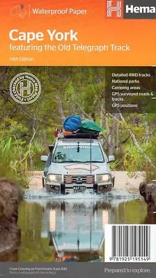 $15.85 • Buy Cape York 4WD Map - Old Telegraph Track - Hema - 1:1000K | 14th Edition 2017 WP