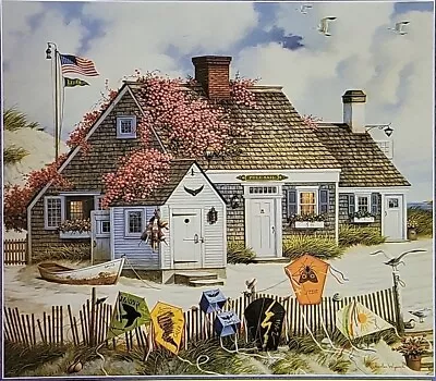 1997 Charles WYSOCKI 1000 Piece Puzzle NANTUCKET FLYERS Kites  4679-18 Vintage • $17.99