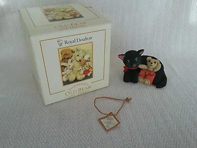 Royal Doulton Jane Hissey Old Bear And Friends Resting With Cat Ornament OB13 • £40