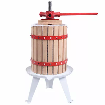 $74.98 • Buy 1.6 Gallon Fruit Wine Press Cider Apple Grape Crusher Juice Maker Tool Wood New