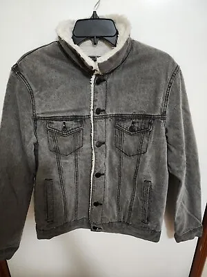 Sunrise Kingdom Mens Grey Denim Jacket Size Small • $30