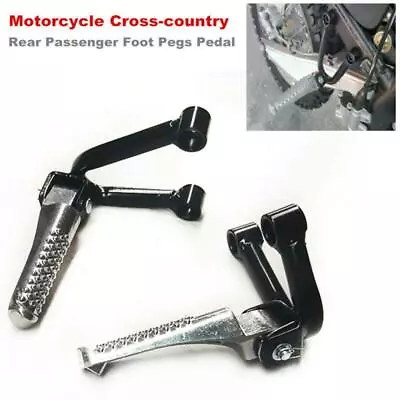 Motorcycle Cross-country Rear Passenger Foot Pegs Pedal Bracket Stand Set Refit • $45.99