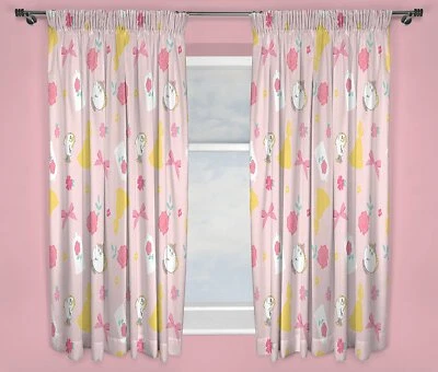 £19.95 • Buy Disney Princess Curtains Beauty And The Beast Belle 72  Drop Childrens