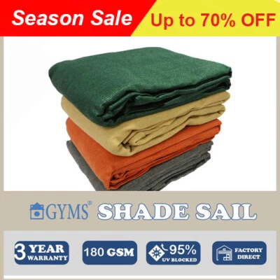 Square  Outdoor Shade Sail Cloth Sun Canopy Shadecloth Awning 3.6X3.6m 5X5m AU • $49.99