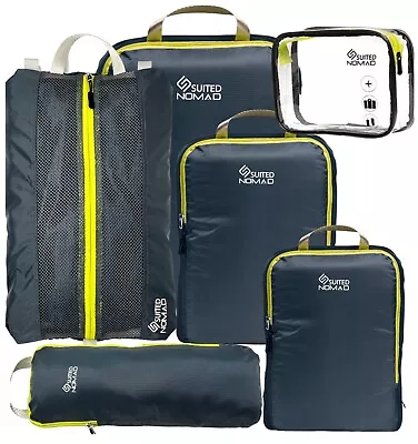 SUITEDNOMAD Compression Packing Cubes SetUltralight Travel Organizer Bags • $32.95