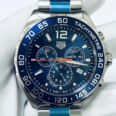 Tag Heuer Formula 1 Chronograph 43mm Blue Dial Quartz Men's Watch CAZ1014.BA0842 • $909.99