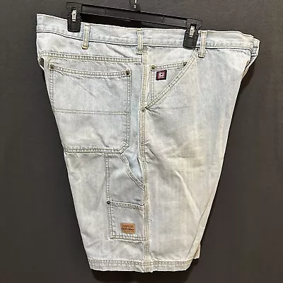 Vintage Men’s Chaps Ralph Lauren Carpenter Painters Blue Jean Shorts Size 38 • $16