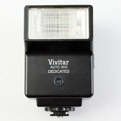 Vivitar Auto 30D Dedicated Flash For Canon Nikon Ricoh & Sears 35mm SLR Cameras • $11.99