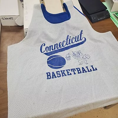 Vintage '87 Player Worn UCONN Huskies Basketball Practice Jersey XXL Connecticut • $129.99