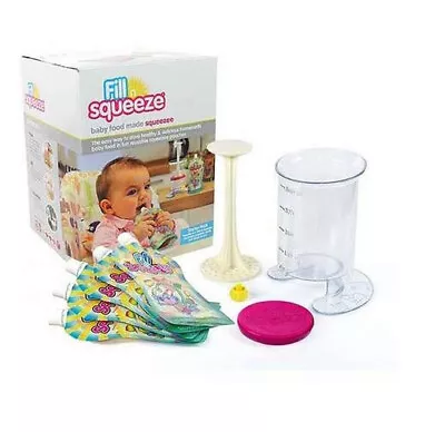 Fill N Squeeze Starter Pack  Baby Feeding Weaning System • £22