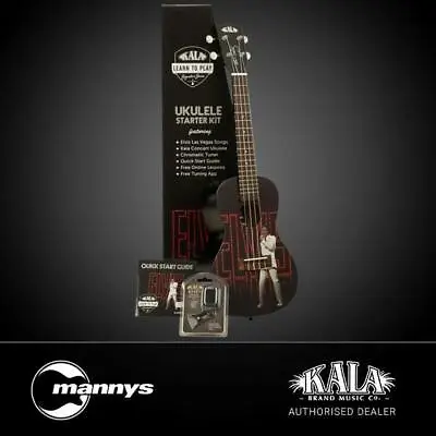 $135 • Buy Kala Learn To Play Elvis Viva Las Vegas Concert Ukulele Starter Kit