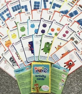 £11 • Buy CBeebies Numberblocks - 52 Activity Cards - 3 Great Number Blocks Games To Play