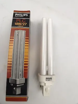 Phillips PLC 18w/27 Compact Fluorescent Lamp G24d-2 18w 1200L Light Bulb • $9